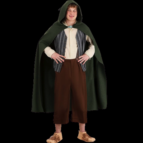 A person dressed in a Samwise costume