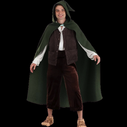 A person dressed in a Frodo costume