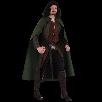 A person dressed in a Ranger Aragorn costume