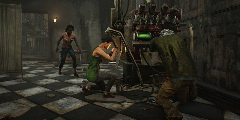 Victims fixing a generator