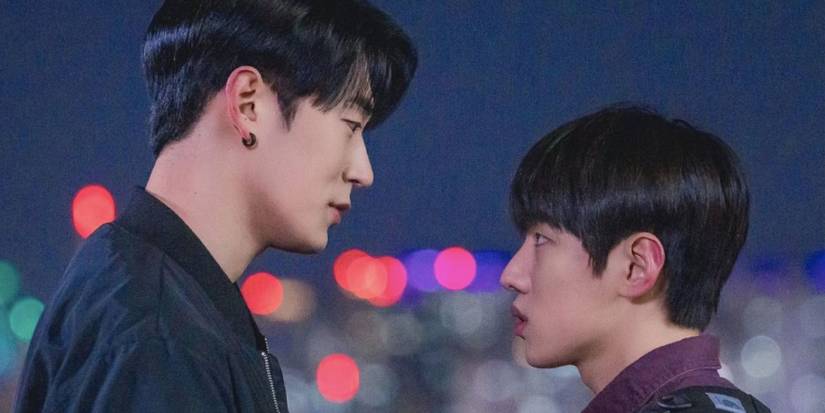 two men look at each other