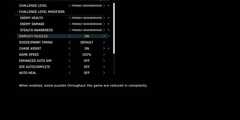 Settings in Marvel's Spider-Man 2