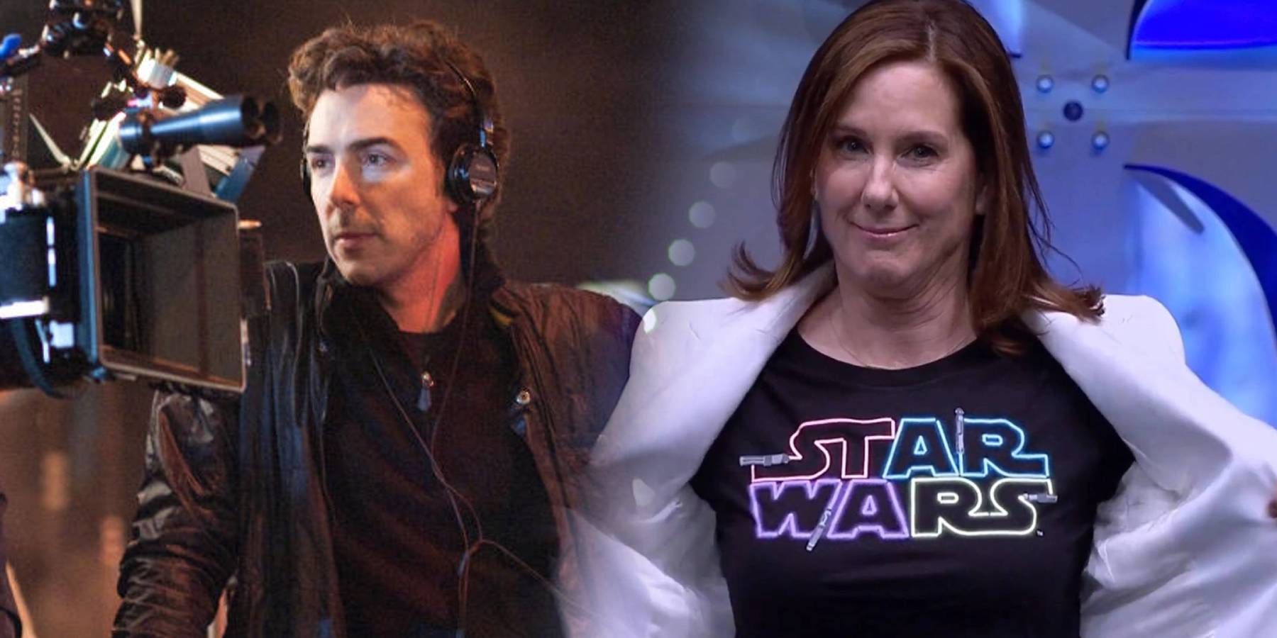 Director Shawn Levy and Lucasfilm president Kathleen Kennedy