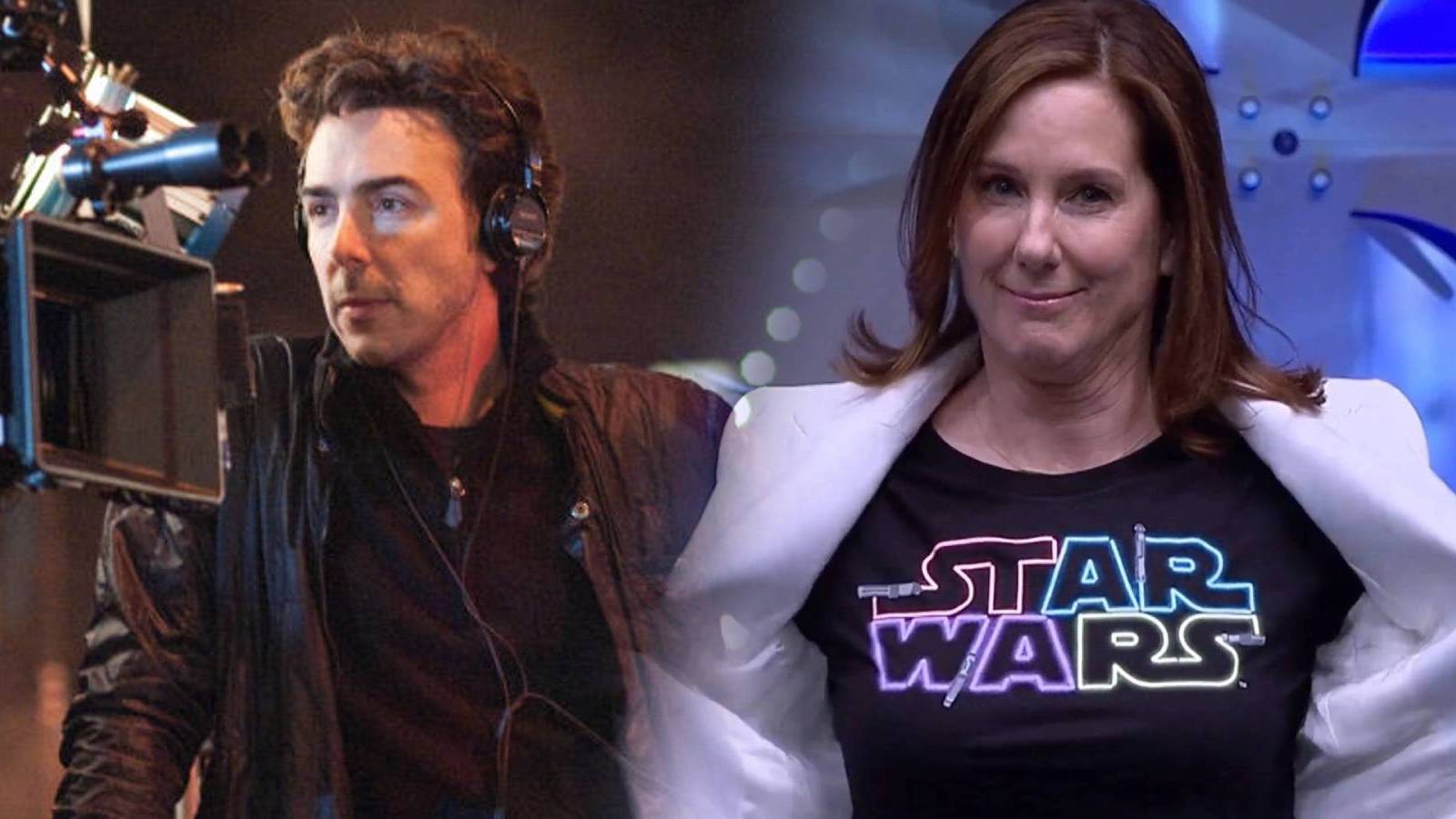Director Shawn Levy and Lucasfilm president Kathleen Kennedy