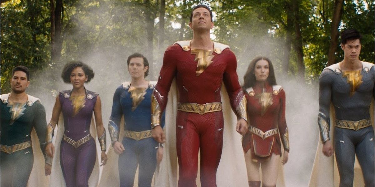 An Image of Shazam and his partners
