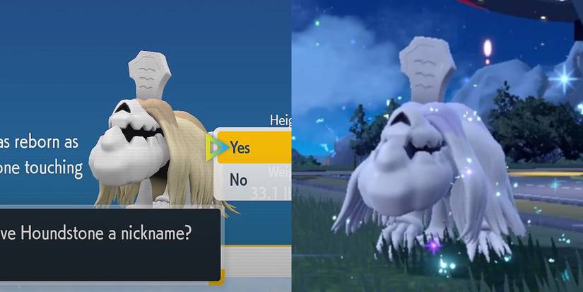 shiny houndstone pokemon scarlet violet