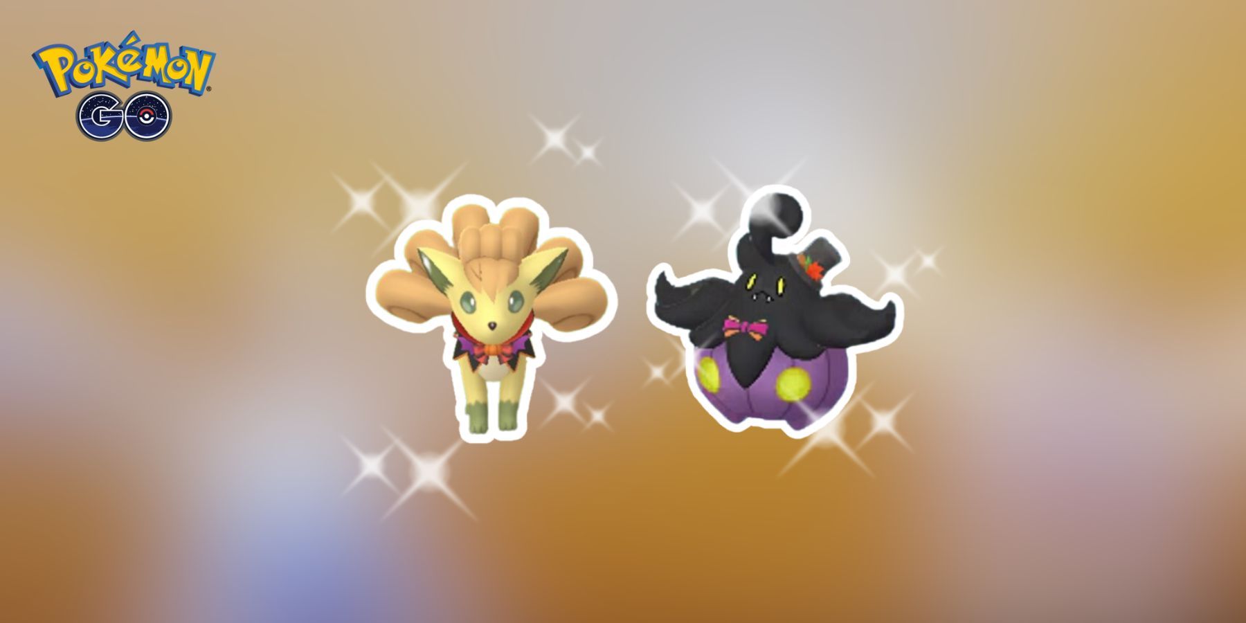 Shiny Spooky Festival Vulpix and Shiny Spooky Festival Pumpkaboo In Pokemon GO