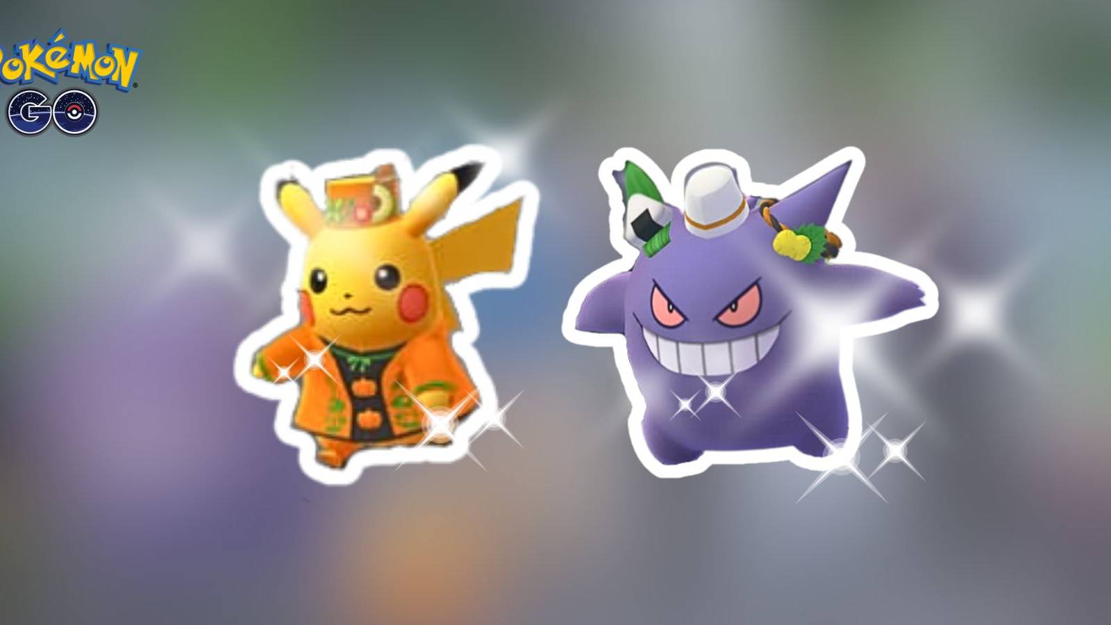 Shiny Trick or Treat Pikachu And Shiny Trick or Treat Gengar In Pokemon GO