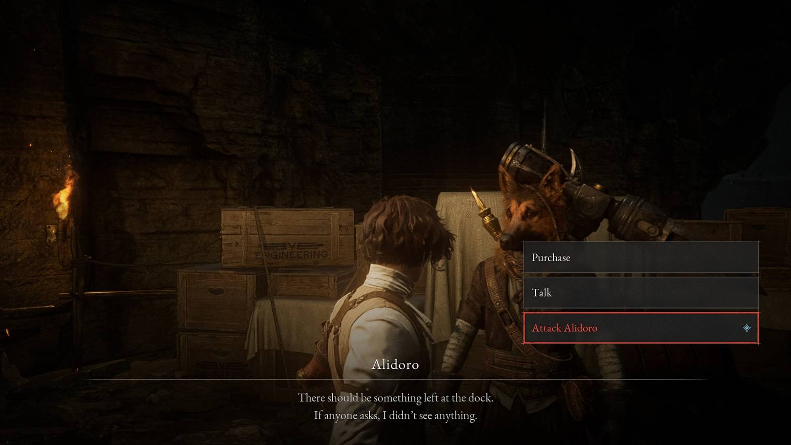 should you attack alidoro in lies of p