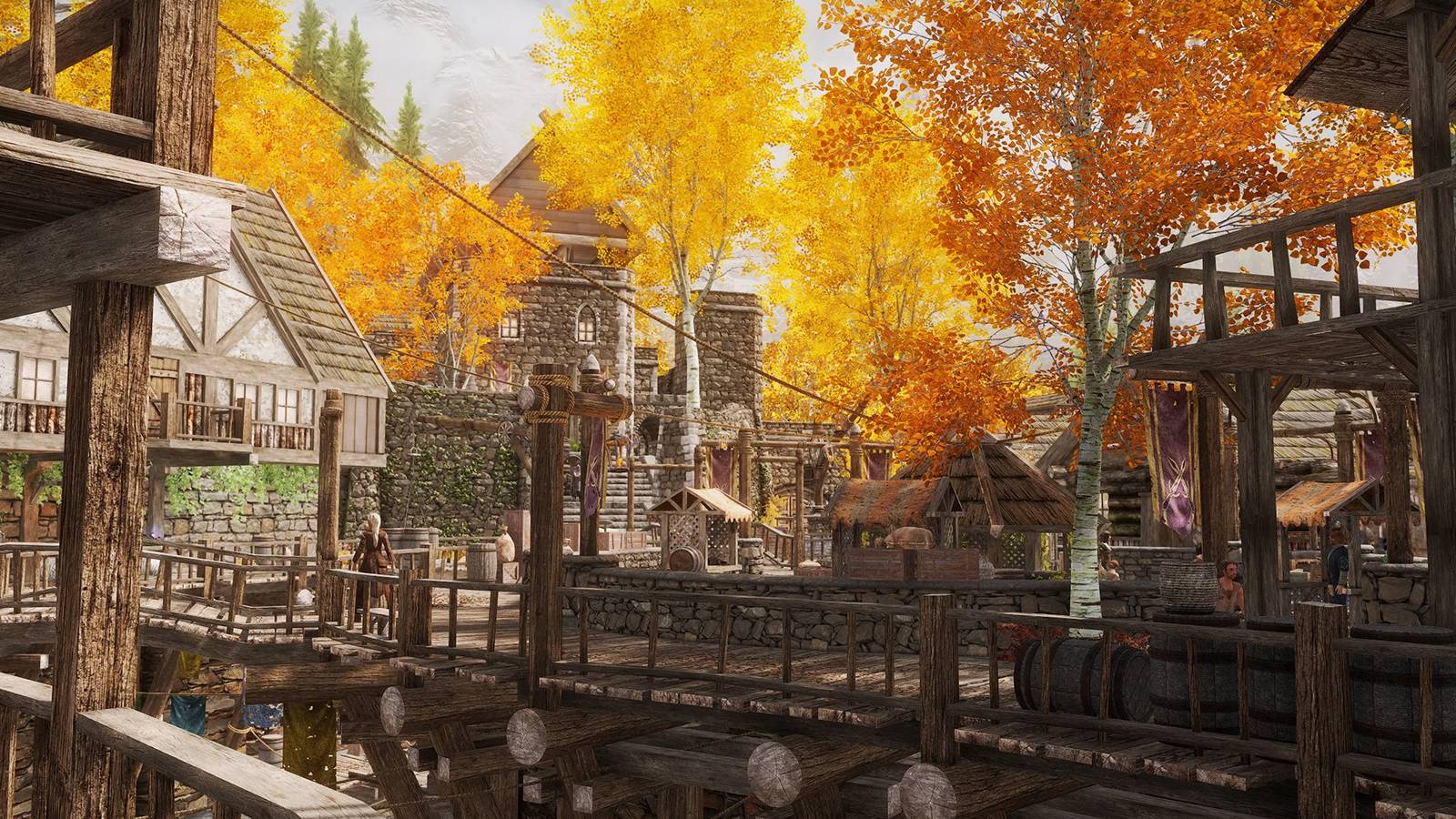 skyrim elder scrolls autumn village