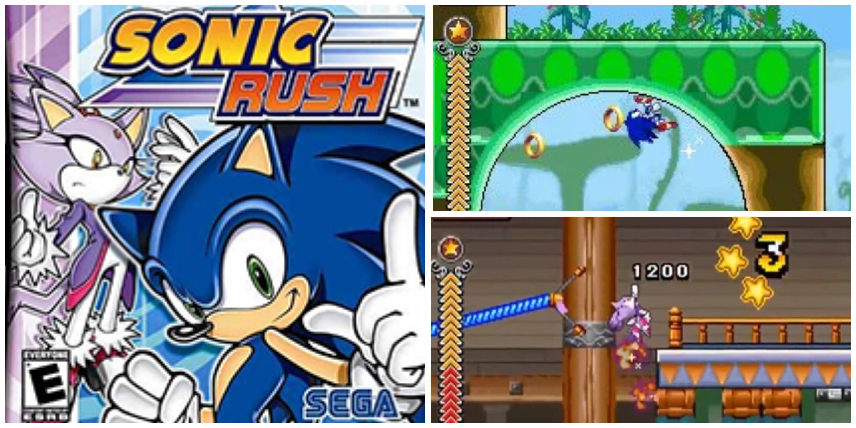 sonic rush cover art and screenshots