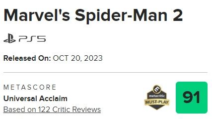 spider-man 2 metacritic score