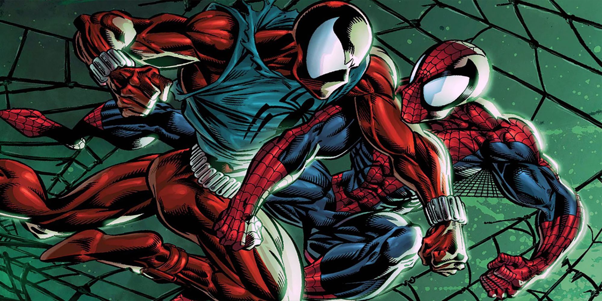 Spider-Man In The Clone Saga - Spider-Man fights the Scarlet Spider