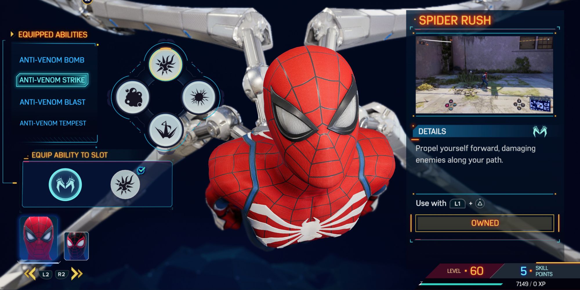 Spider Rush ability in Marvel's Spider-Man 2
