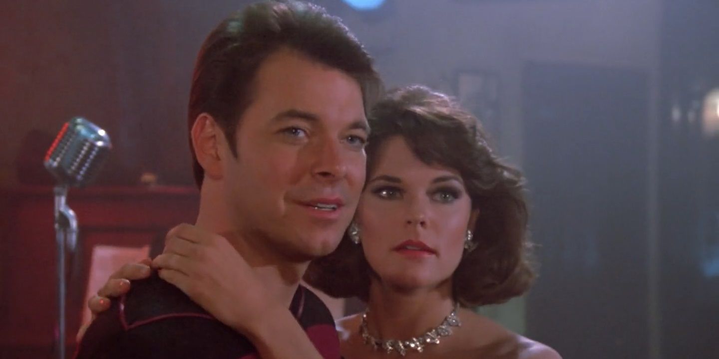 Will Riker and the holographic Minuet in Star Trek: The Next Generation.