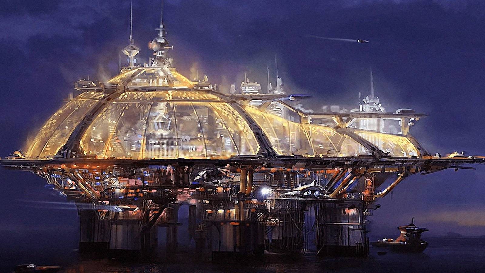 starfield player builds city outpost on water