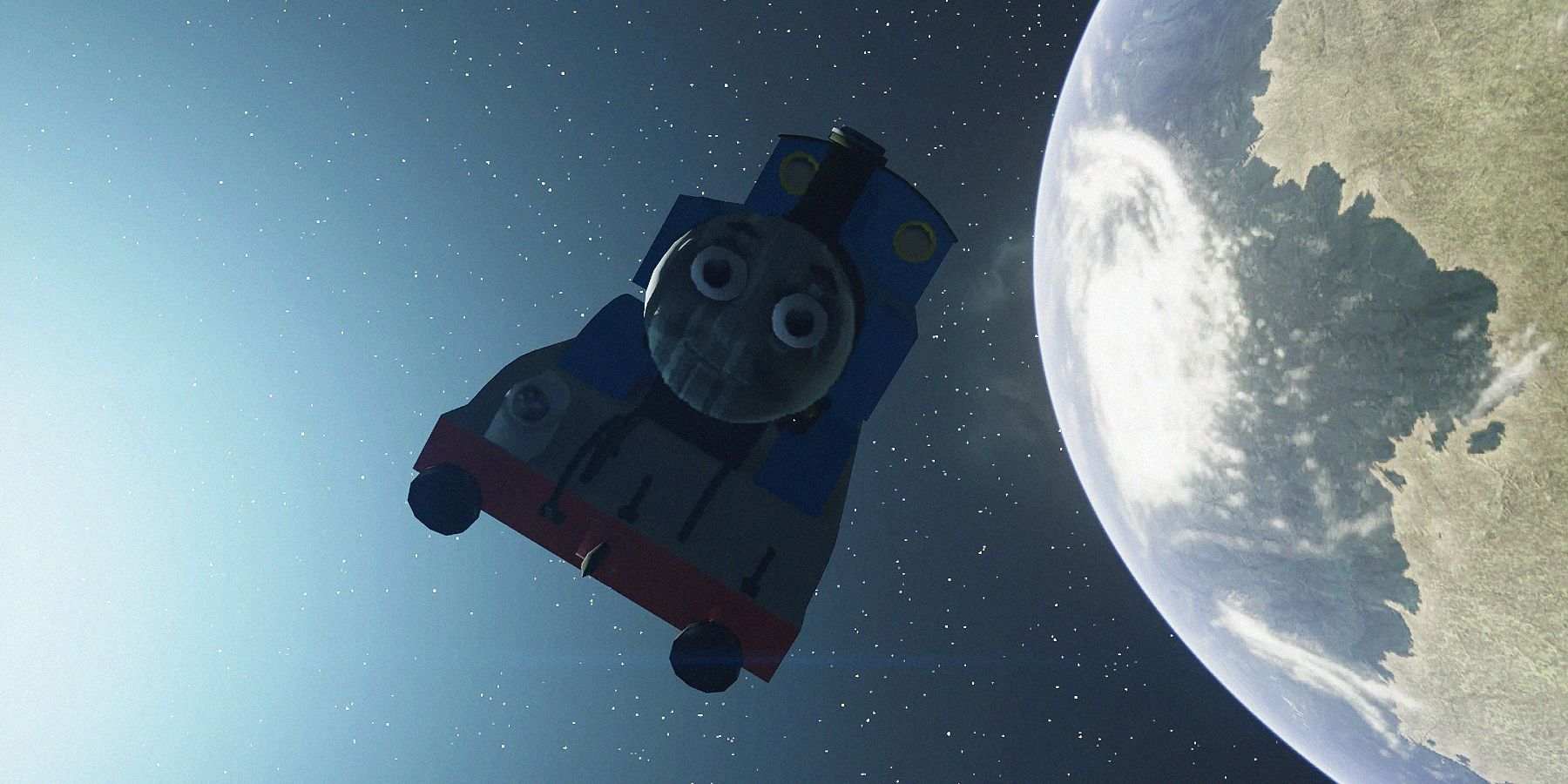 starfield thomas the tank engine mod replaces all ships funny