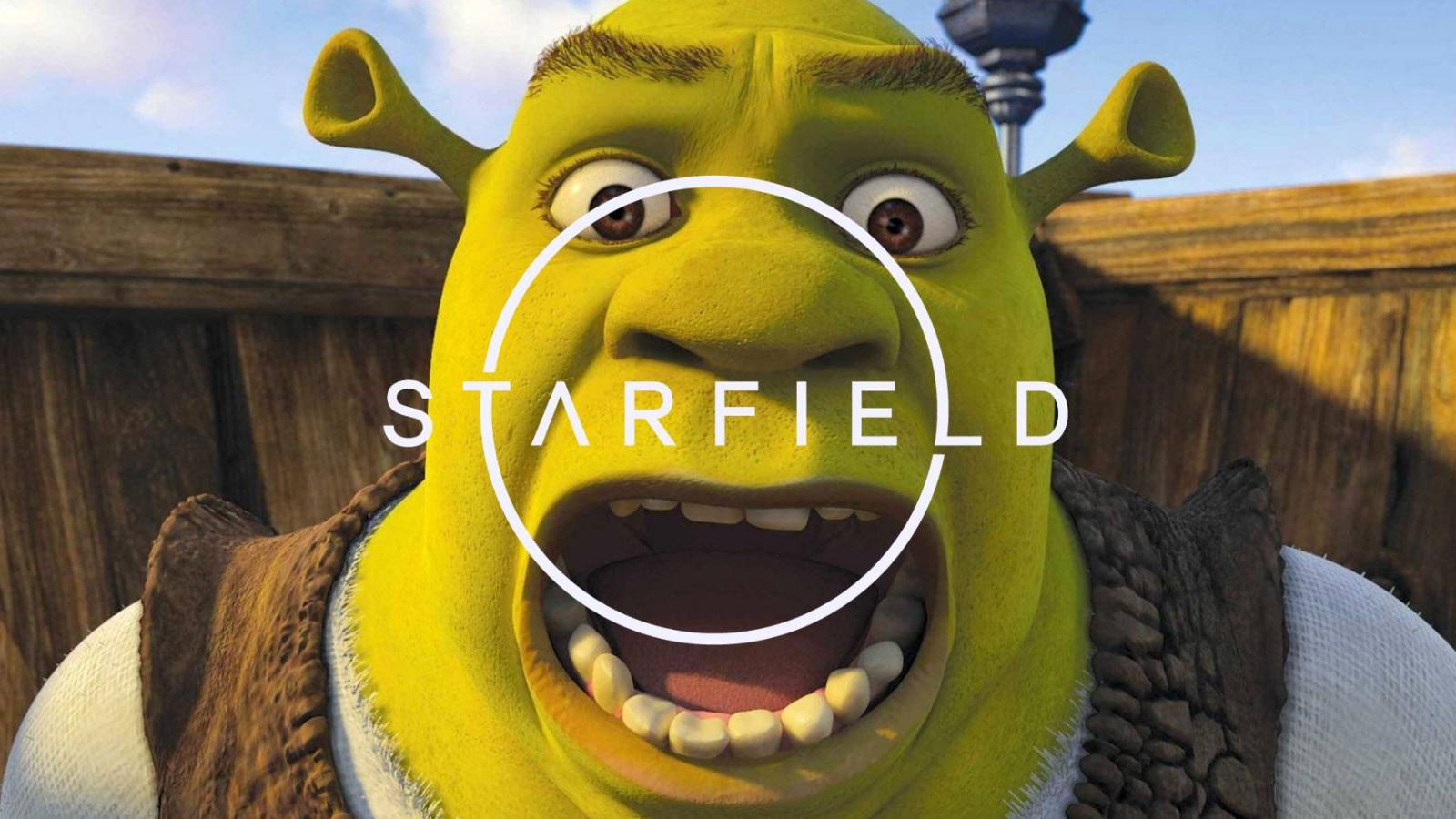A Starfield player builds Shrek