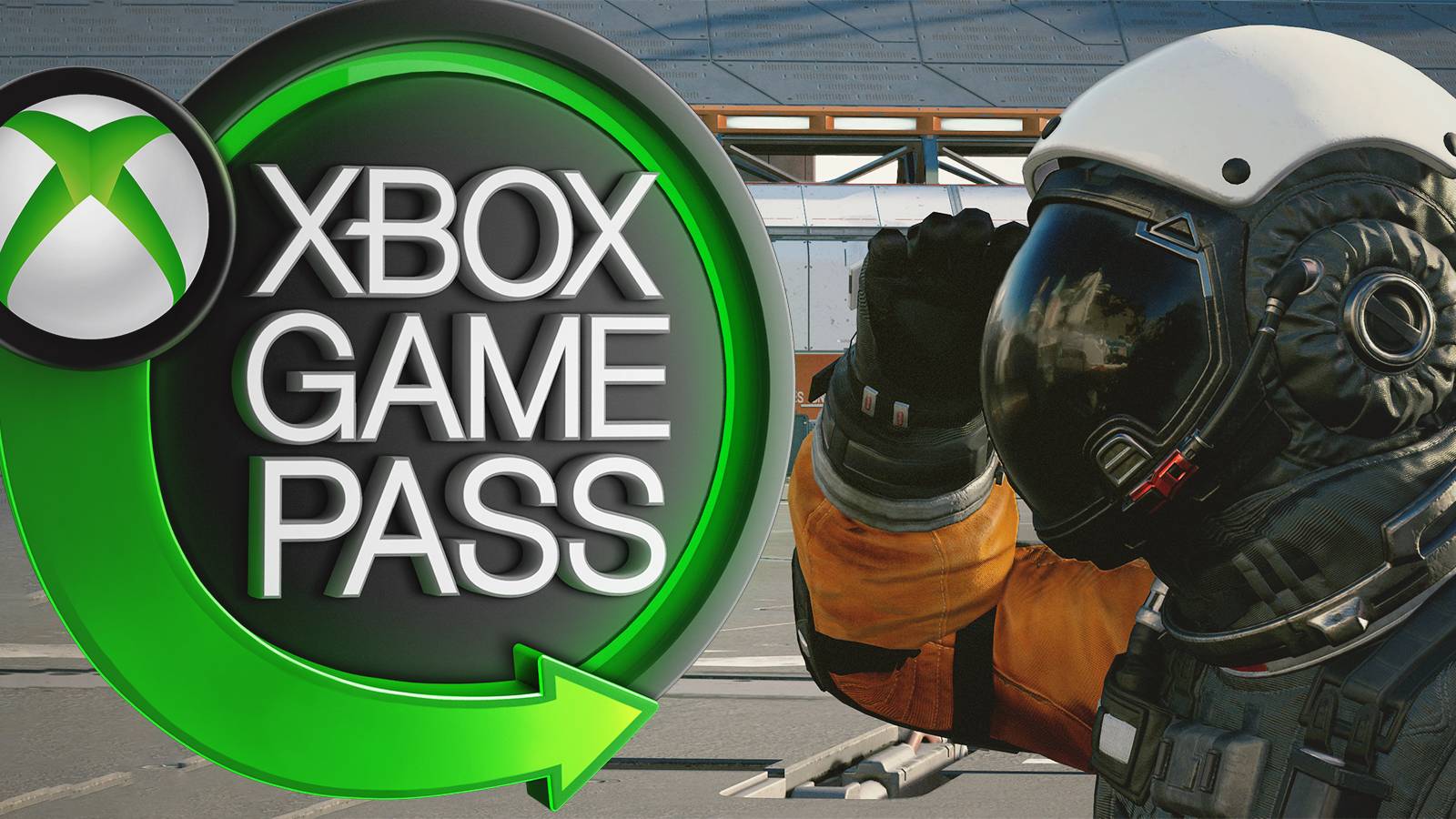 Starfield Ship Services Technician looking at Xbox Game Pass emblem