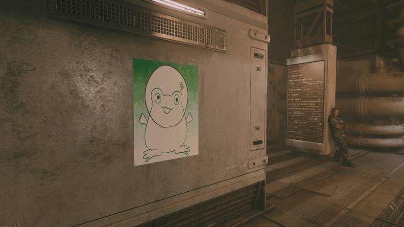 Starfield Space Frog Poster