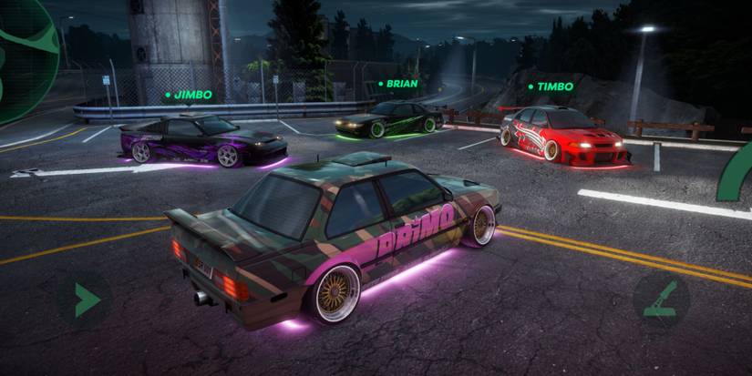 Player applies breaks to drift on the streets