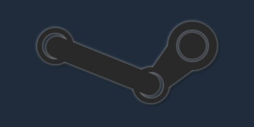 steam logo on blue background