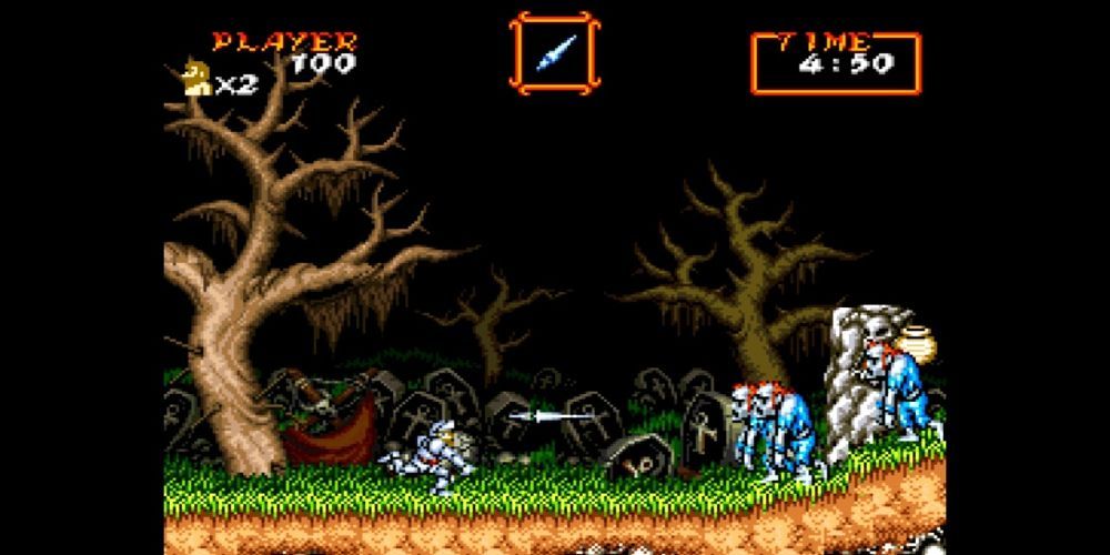 Gameplay screenshot from Super Ghouls'n Ghosts 