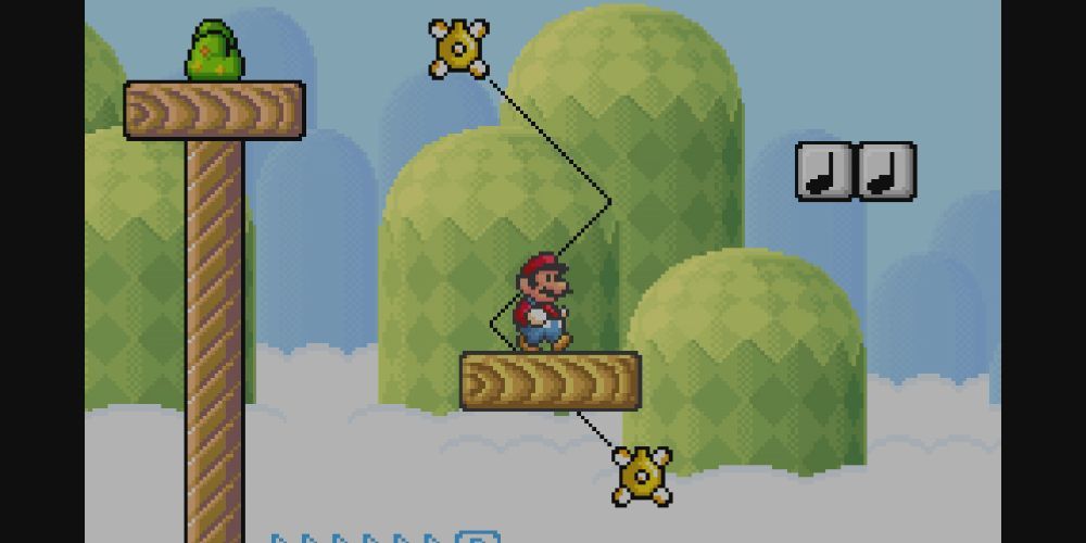 Gameplay screenshot from Super Mario Advance 4 
