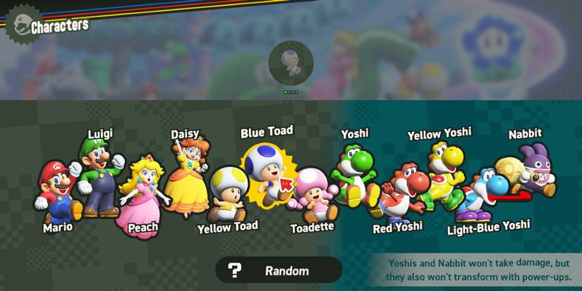 Super Mario Bros Wonder Roster