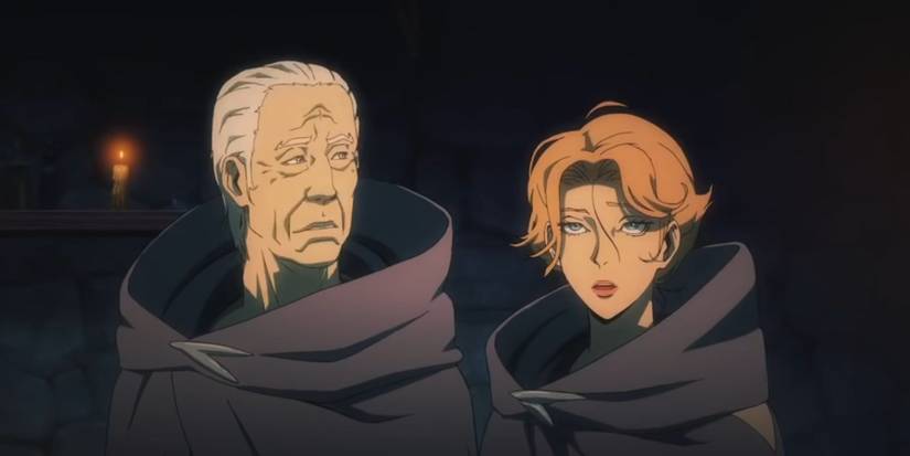 Sypha and the Elder Speaker remarking about Trevor's attitude