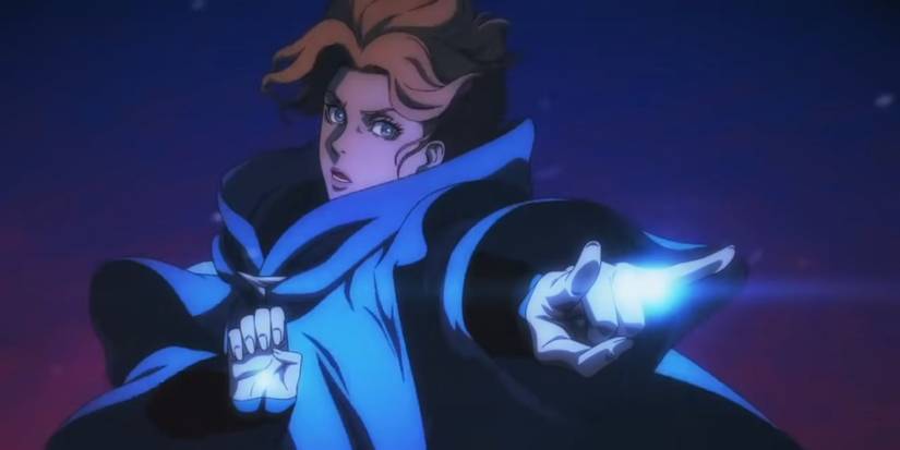 Sypha about to cast a spell