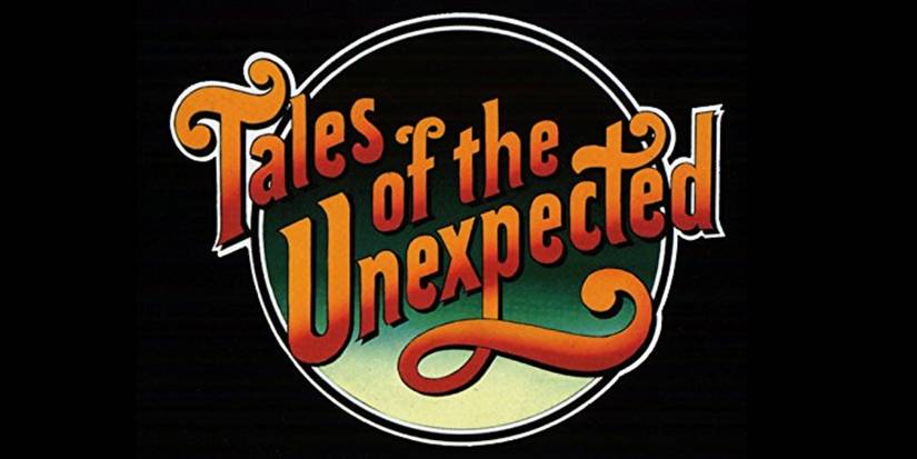 Logo for the anthology series Tales Of The Unexpected.