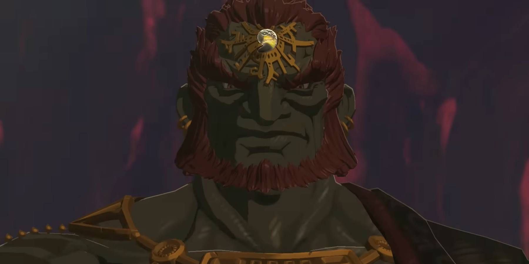 Ganondorf antes de la pelea contra el jefe final en The Legend of Zelda: Tears of the Kingdom