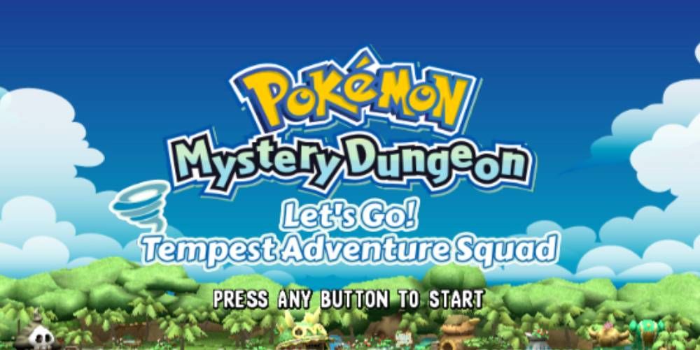 Pokemon Mystery Dungeon Tempest Adventure Squad Main Screen