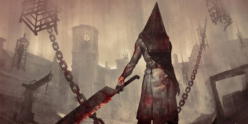 The Executioner lore art in silent hill map