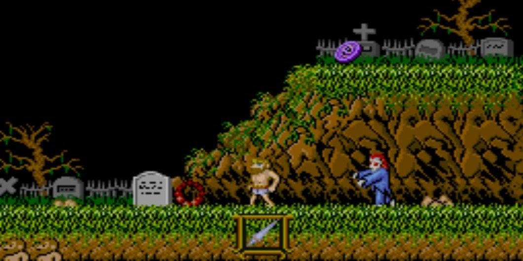 The hero in Ghosts 'n Goblins-1