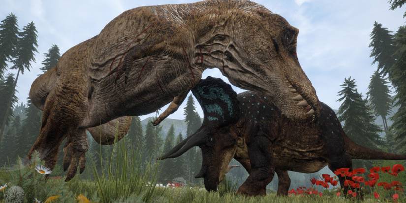 Two dinosaurs in The Isle