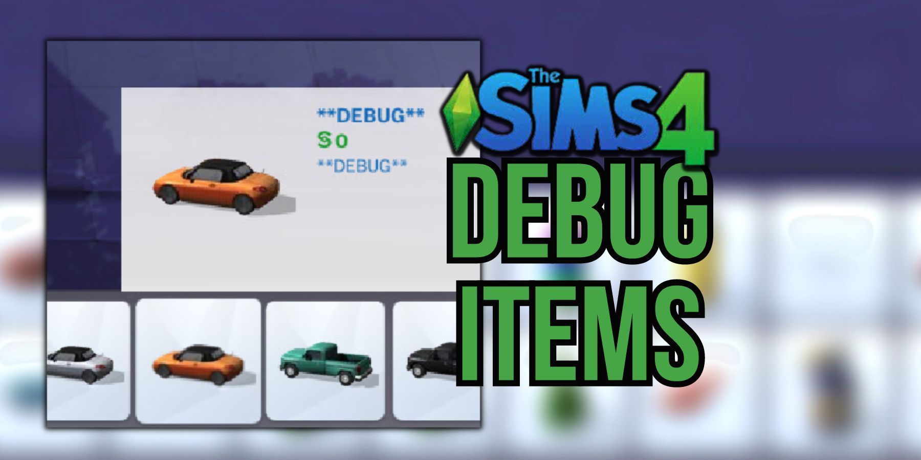 Modo Debug no The Sims 4 