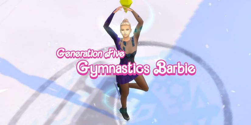 Gymnastics Barbie Sim is figure skating. She's generation five of the Barbie Legacy Challenge (The Sims 4). 