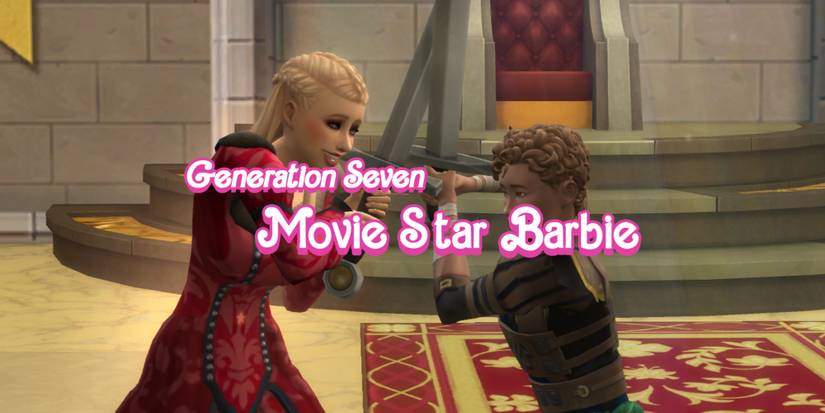 The Movie Star Barbie Sim is at work on set of her movie to become a master actress as part of the Barbie Legacy Challenge (The Sims 4)