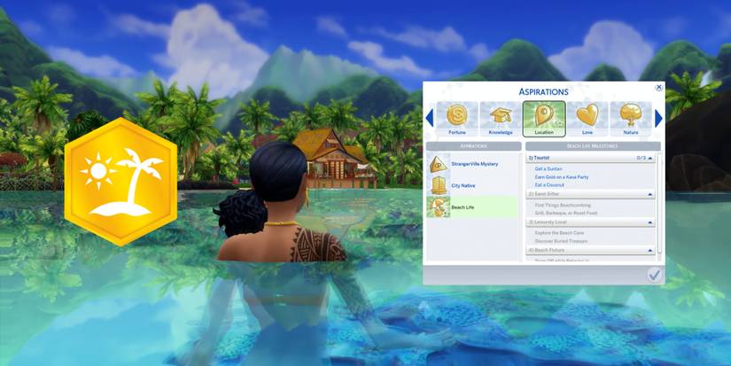 For round two of the globetrotter challenge, complete the beach life aspiration in Sulani