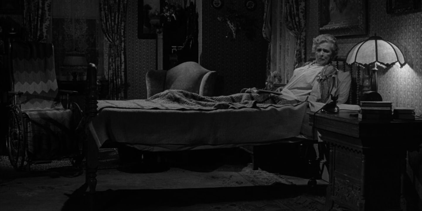 An old woman sits in bed in The Twilight Zone episode 