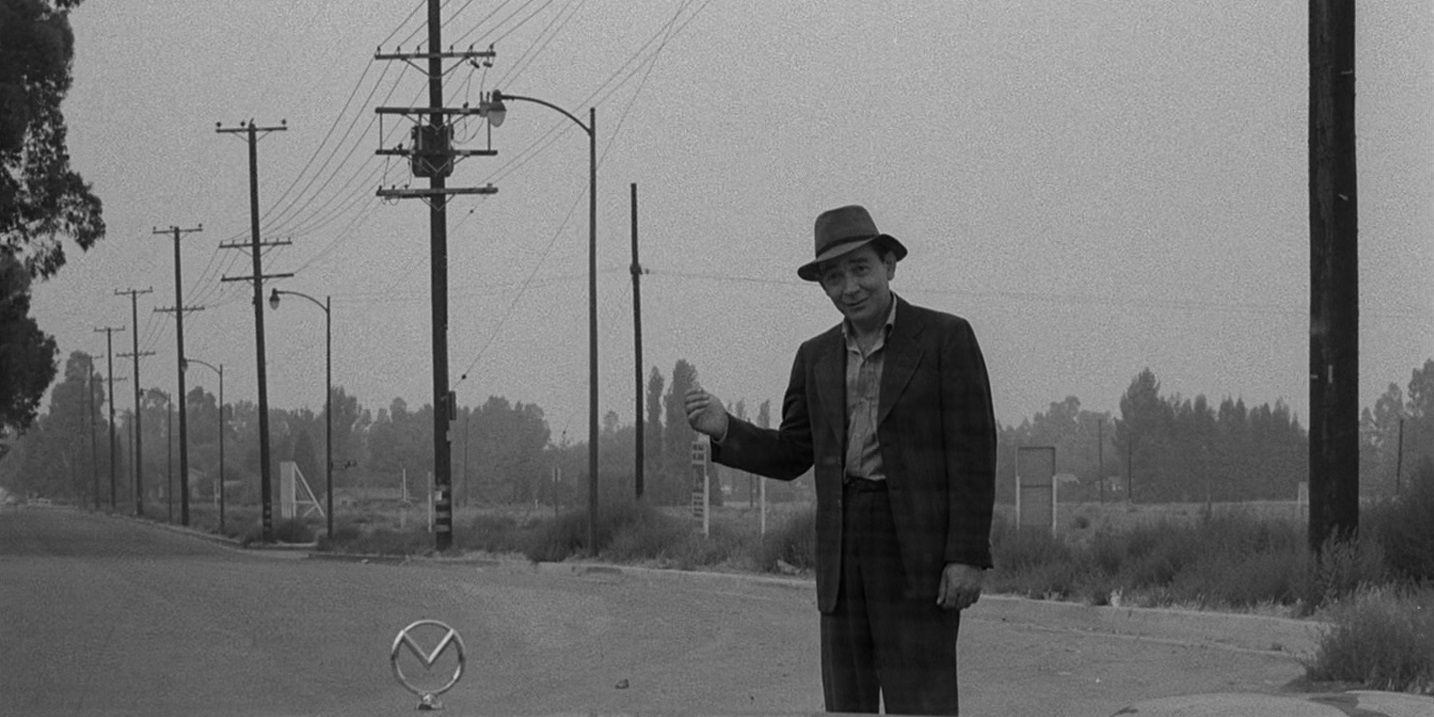 The mysterious hitchhiker in The Twilight Zone.