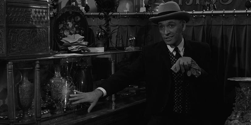 The dapper genie in The Twilight Zone's "The Man In The Bottle". 
