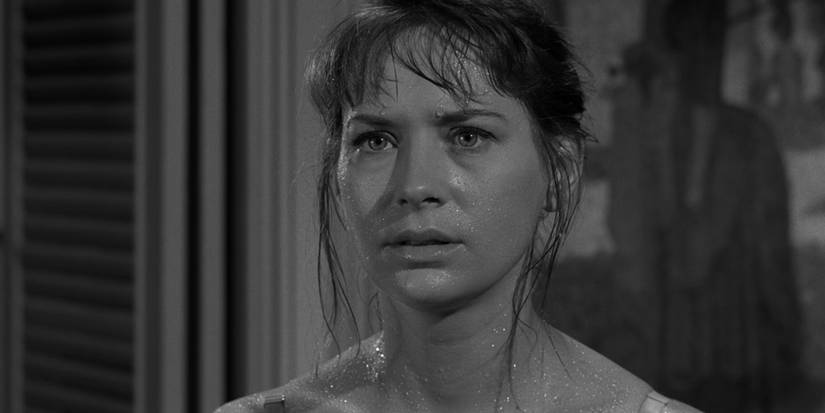 The sweaty artist Norma in The Twilight Zone's "The Midnight Sun".