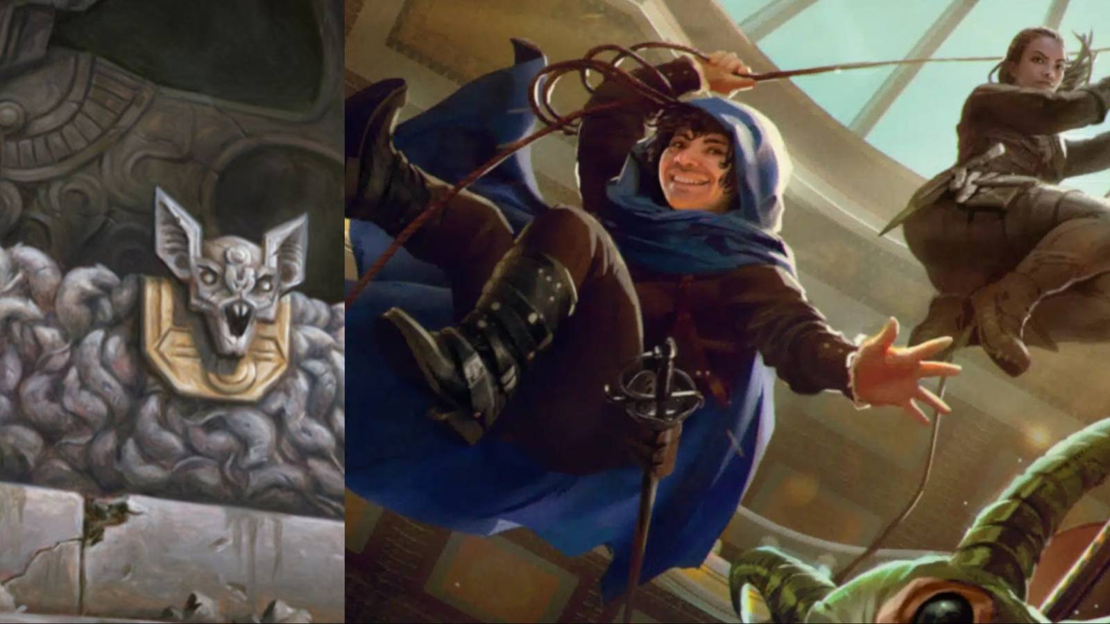 title image traps D&D split image Keys-from-the-Golden-Vault-cover by Anna Podedworna and THSoTTemple artwork via Wizards of the Coast Tales From The Yawning Portal