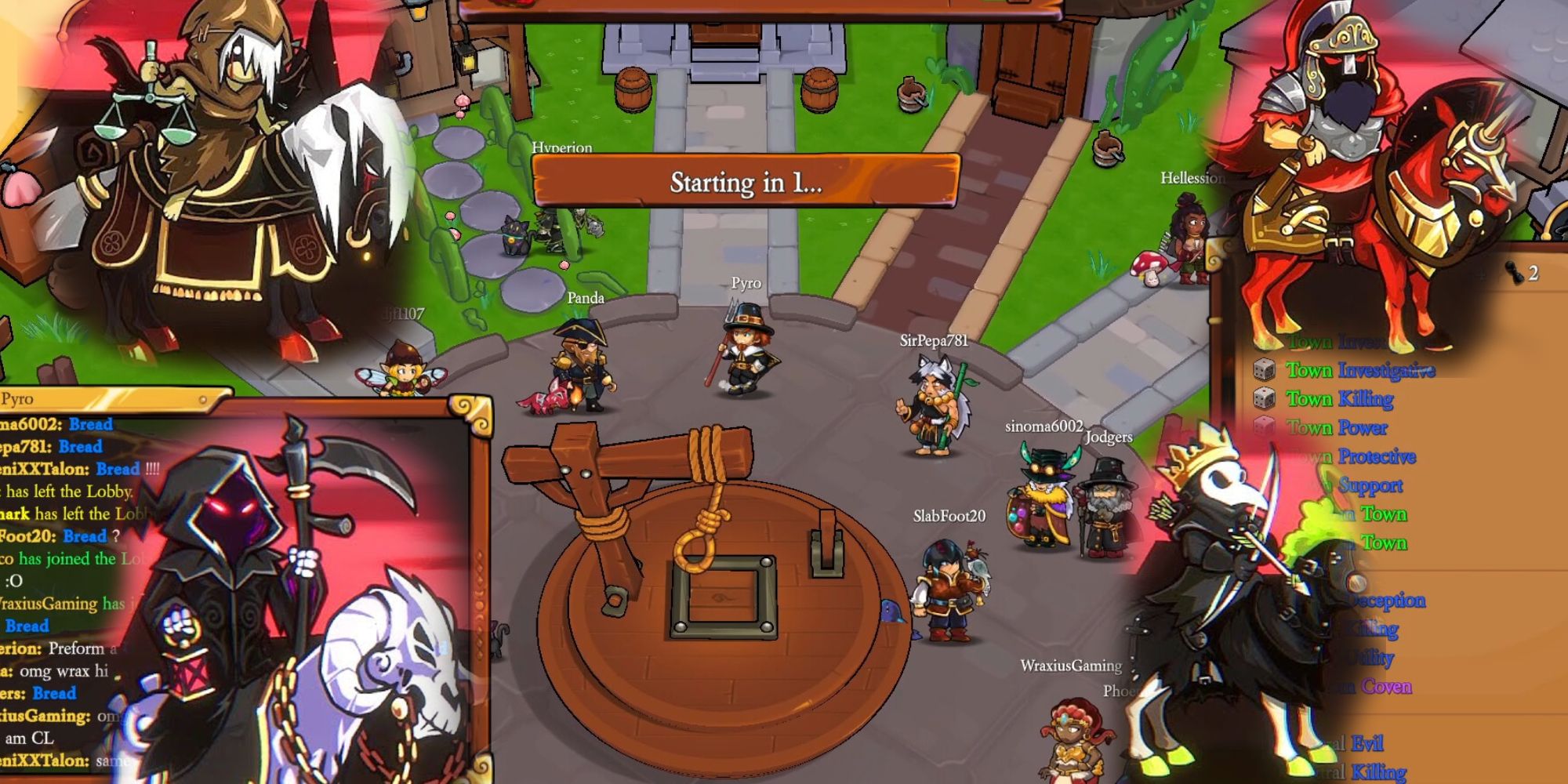 Town of Salem 2 new lobby and the four horsemen of the apocalypse