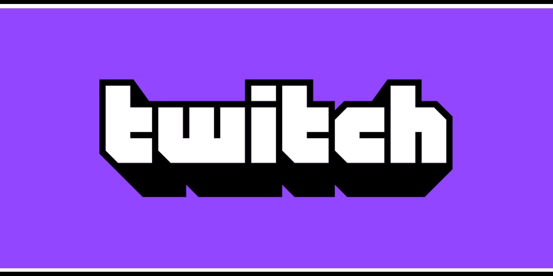 twitch logo with stripes