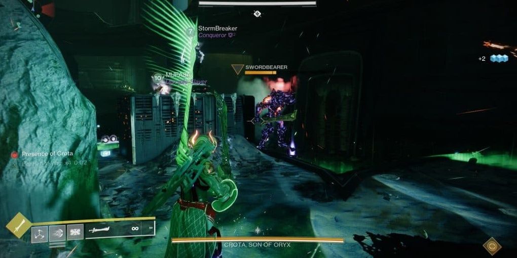 Crota encounter with swordbearer and swords