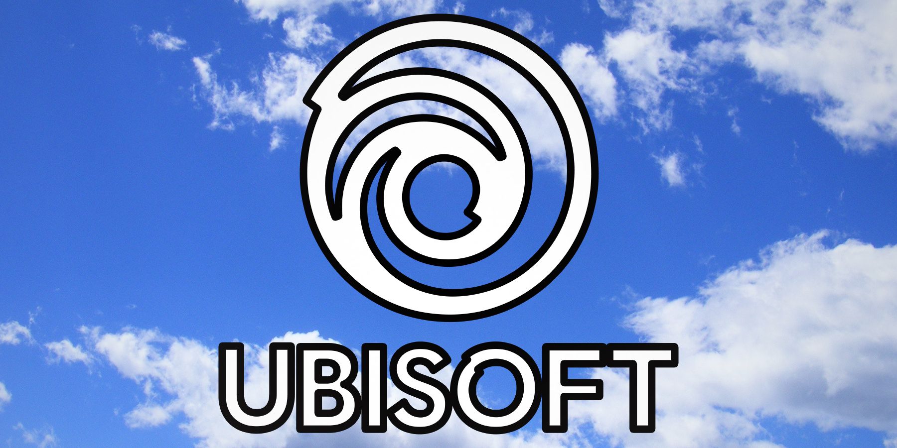 Ubisoft logo over clouds
